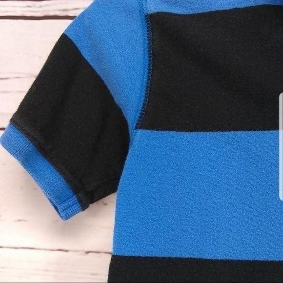 Wrangler Jeans Company Boys Striped blue black 6/7 Polo‎ shirt - Picture 3 of 7